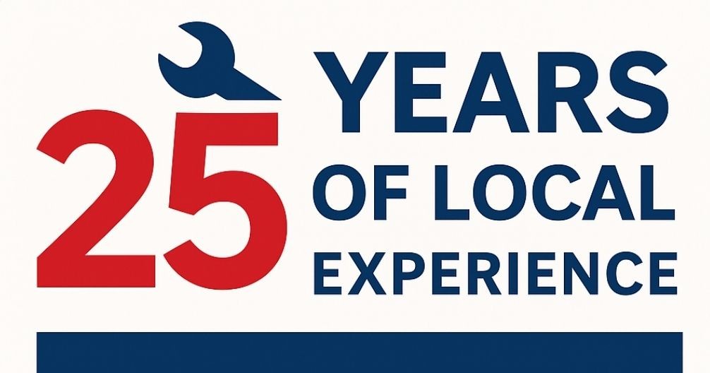 "25 years of trusted plumbing and heating 