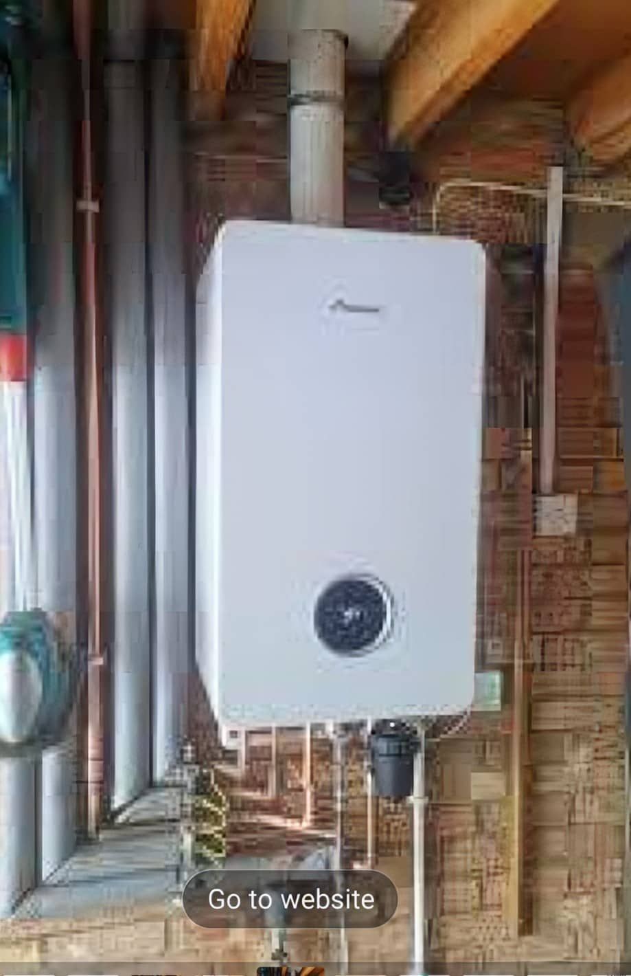 Modern Worcester Bosch boiler installed in Uckfield with visible copper pipework and a clean, professional finish.