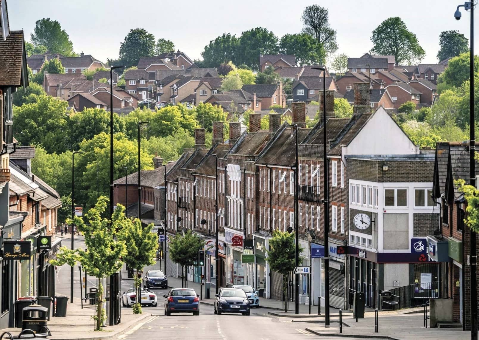Uckfield High Street in East Sussex – local landmark near boiler servicing by Absolute Plumbing & Heating