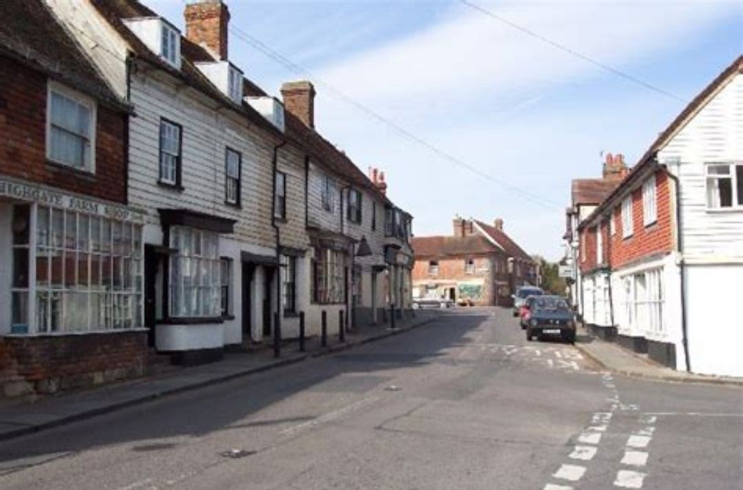 “Rotherfield High Street featuring traditional shops and historic buildings.”