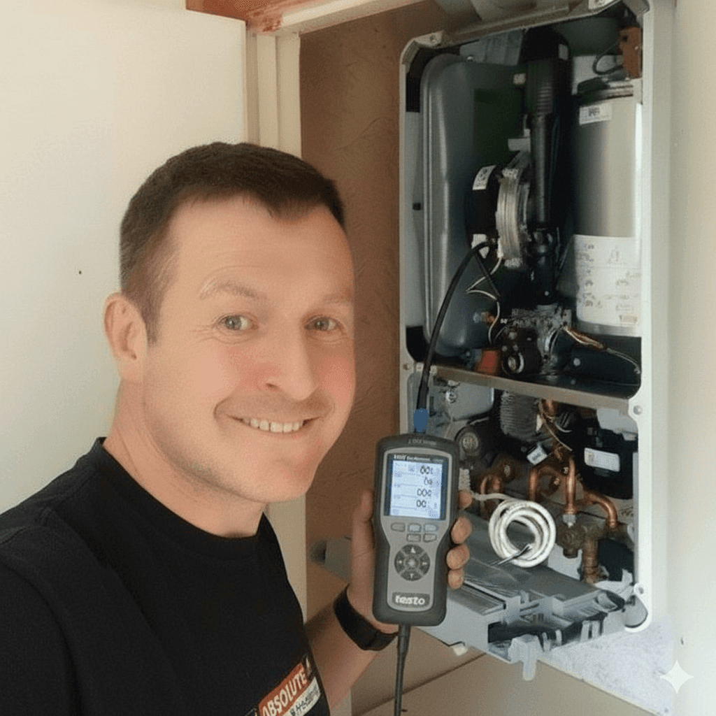 Daniel from Absolute Plumbing & Heating providing trusted boiler and heating services to homes in Rotherfield