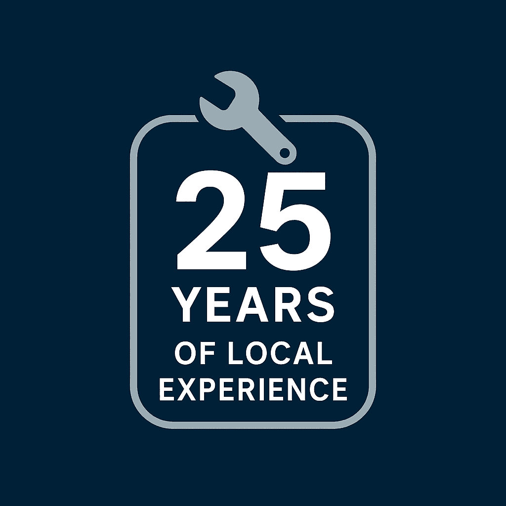 "25 years of trusted plumbing and heating experience in Rotherfield"